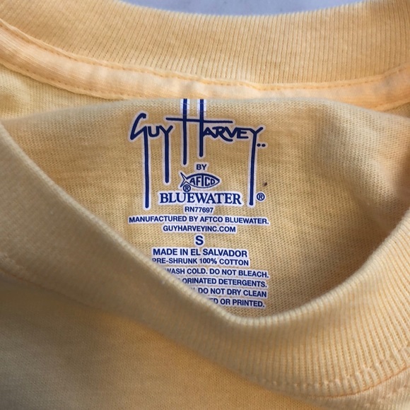 Guy Harvey original BLUEWATER  short sleeved t shirt Small NWOT - Picture 3 of 3